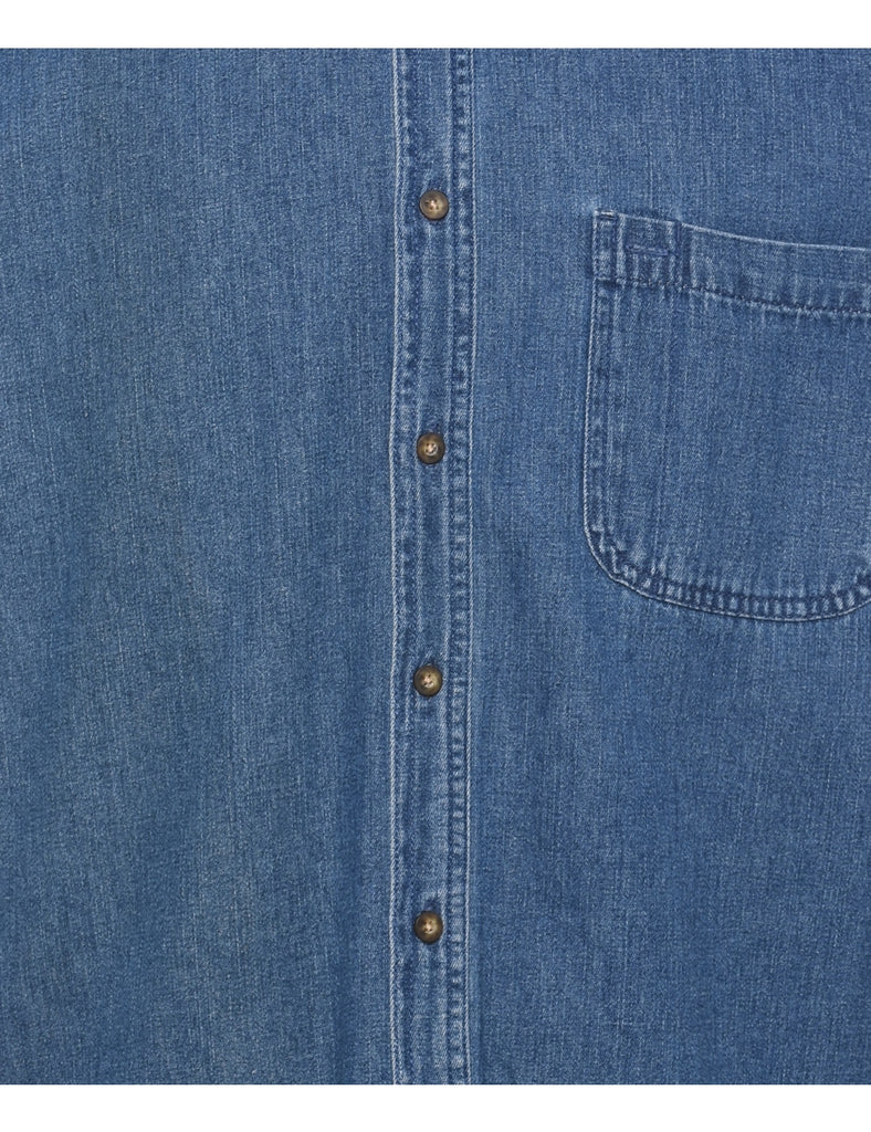 Long Sleeved Denim Shirt - L