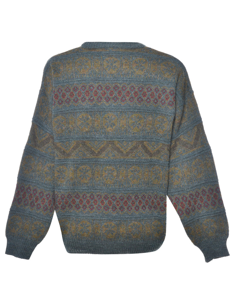 Long Sleeved Green Jumper - L