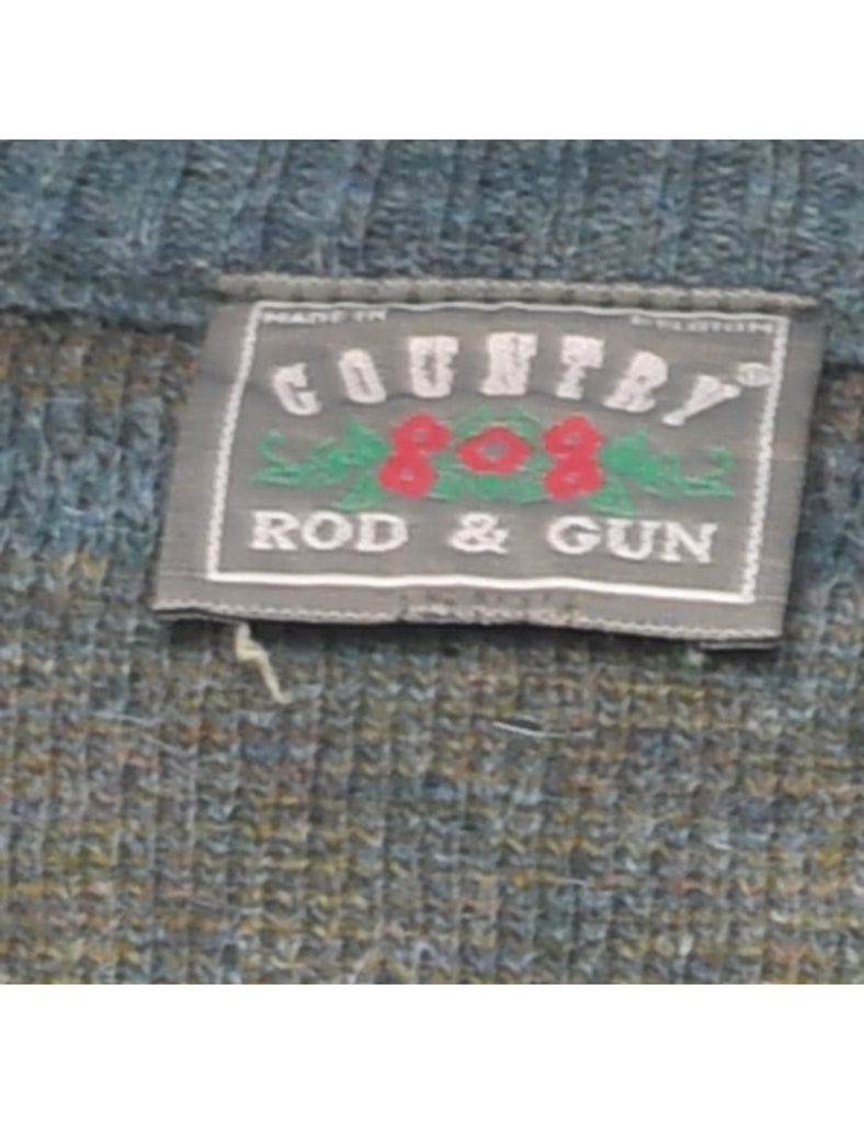 Long Sleeved Green Jumper - L