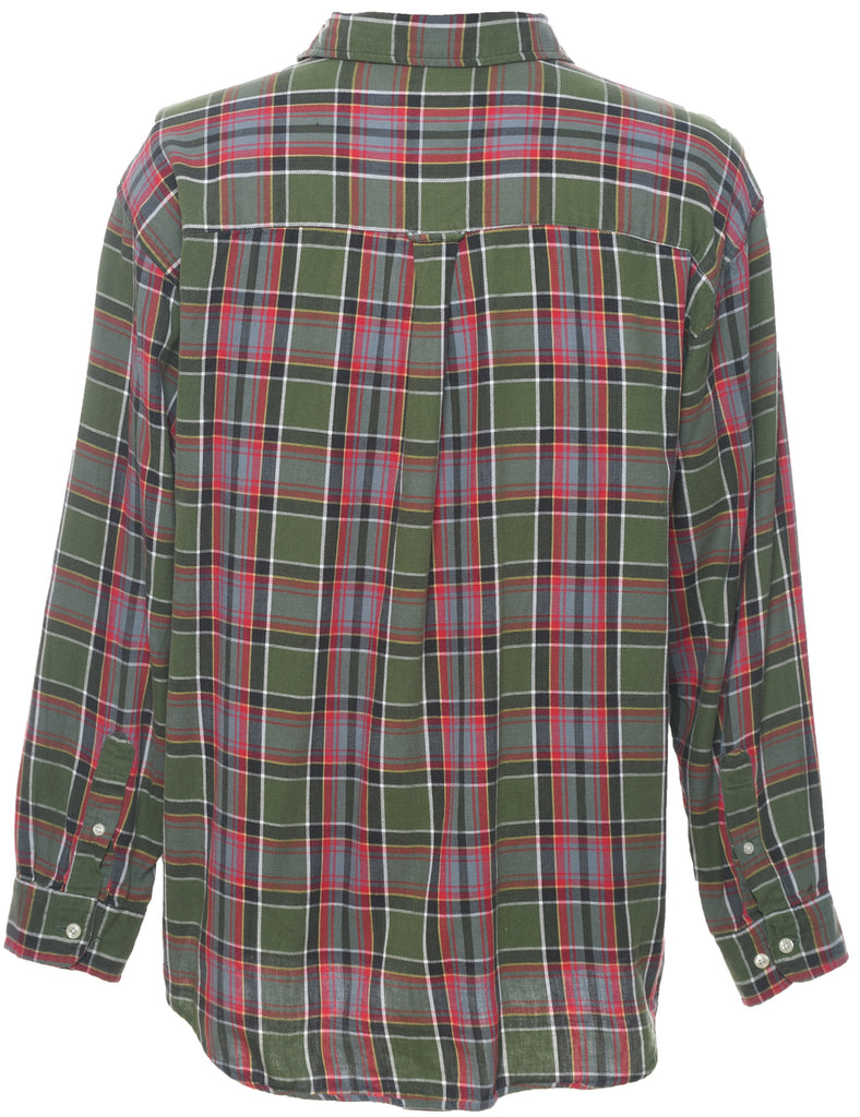 Long Sleeved Multi-Colour Checked Shirt - L