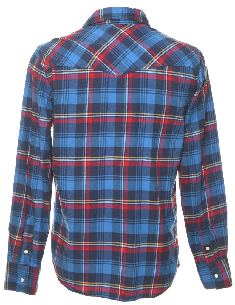 Long Sleeved Multi-Colour Checked Shirt - M