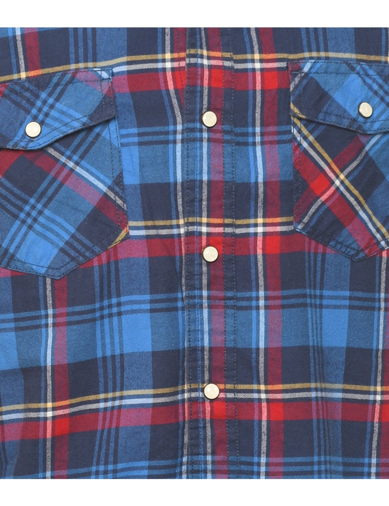 Long Sleeved Multi-Colour Checked Shirt - M