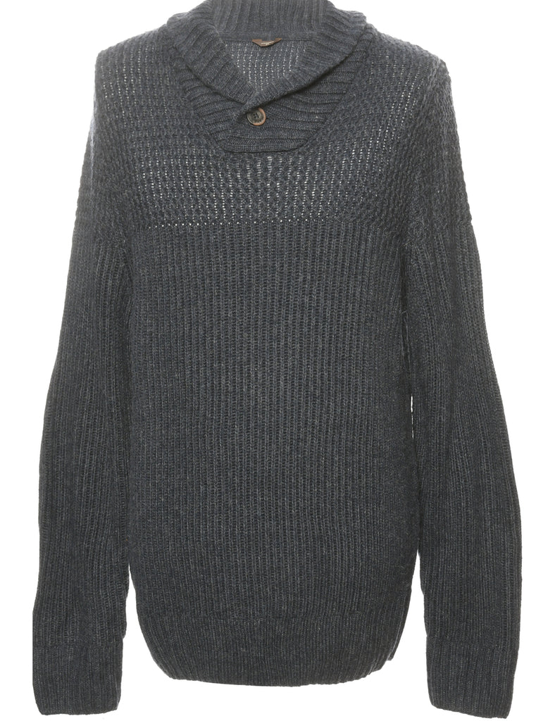 Long Sleeved Navy Jumper - XXL