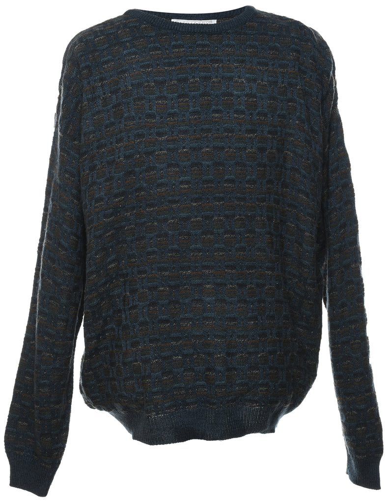 Long Sleeved Navy Jumper - XL