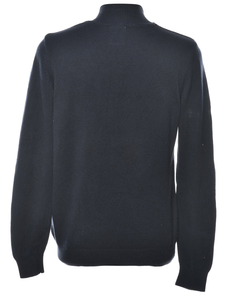 Long Sleeved Navy Jumper - M