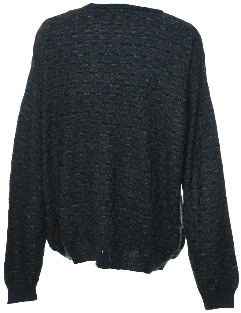 Long Sleeved Navy Jumper - XL