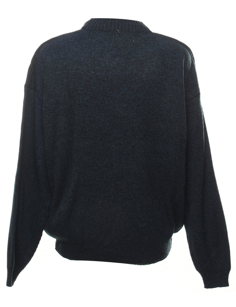 Long Sleeved Navy Jumper - XL