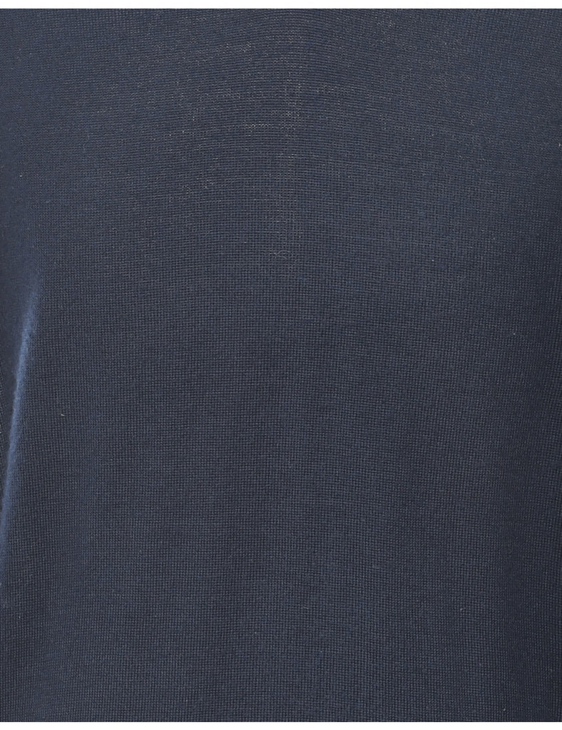 Long Sleeved Navy Jumper - L