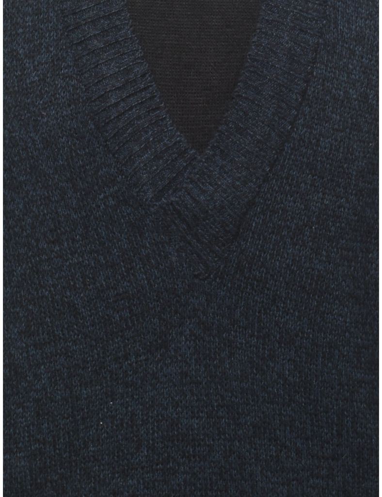 Long Sleeved Navy Jumper - XL