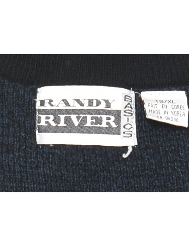 Long Sleeved Navy Jumper - XL