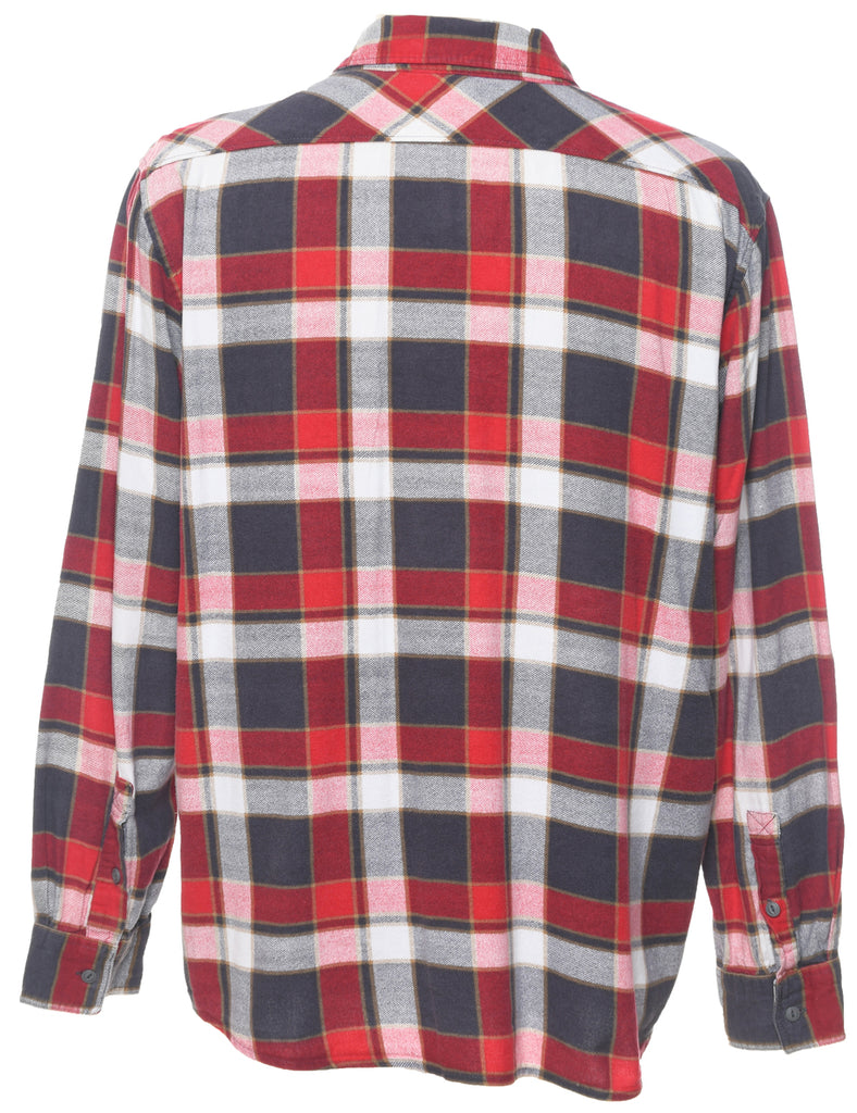 Long Sleeved Red & Grey D&G Checked Shirt - L