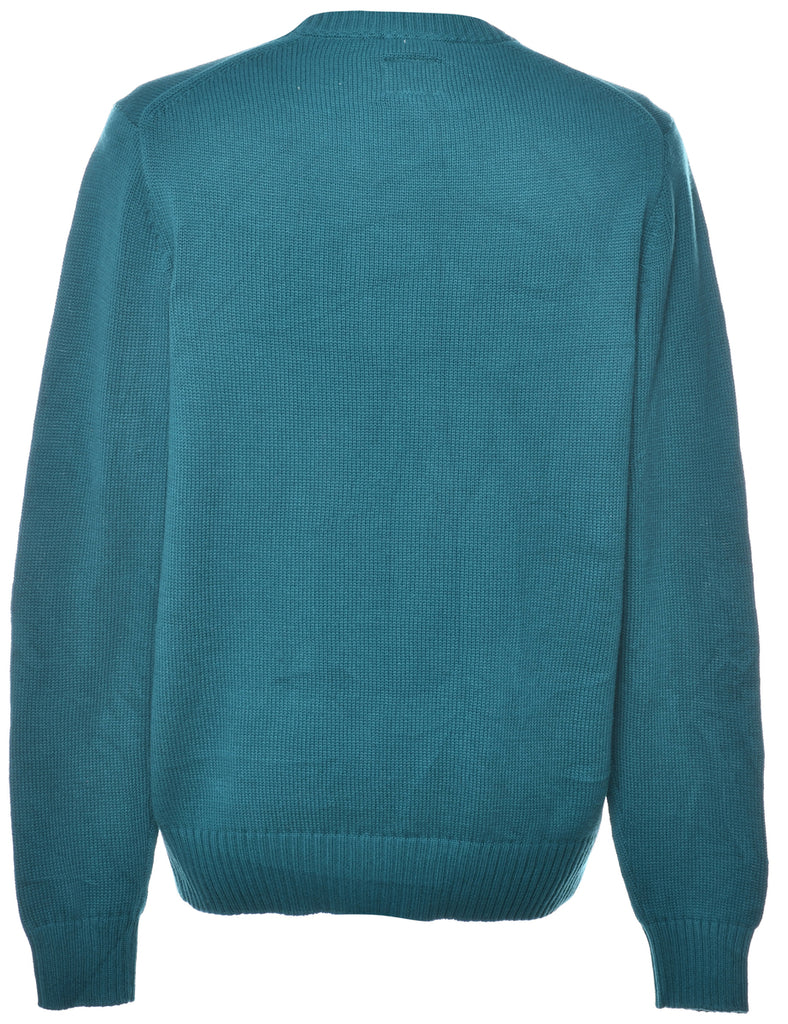 Long Sleeved Teal Jumper - M