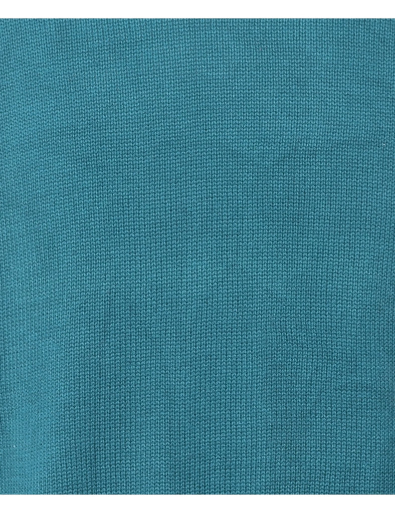 Long Sleeved Teal Jumper - M