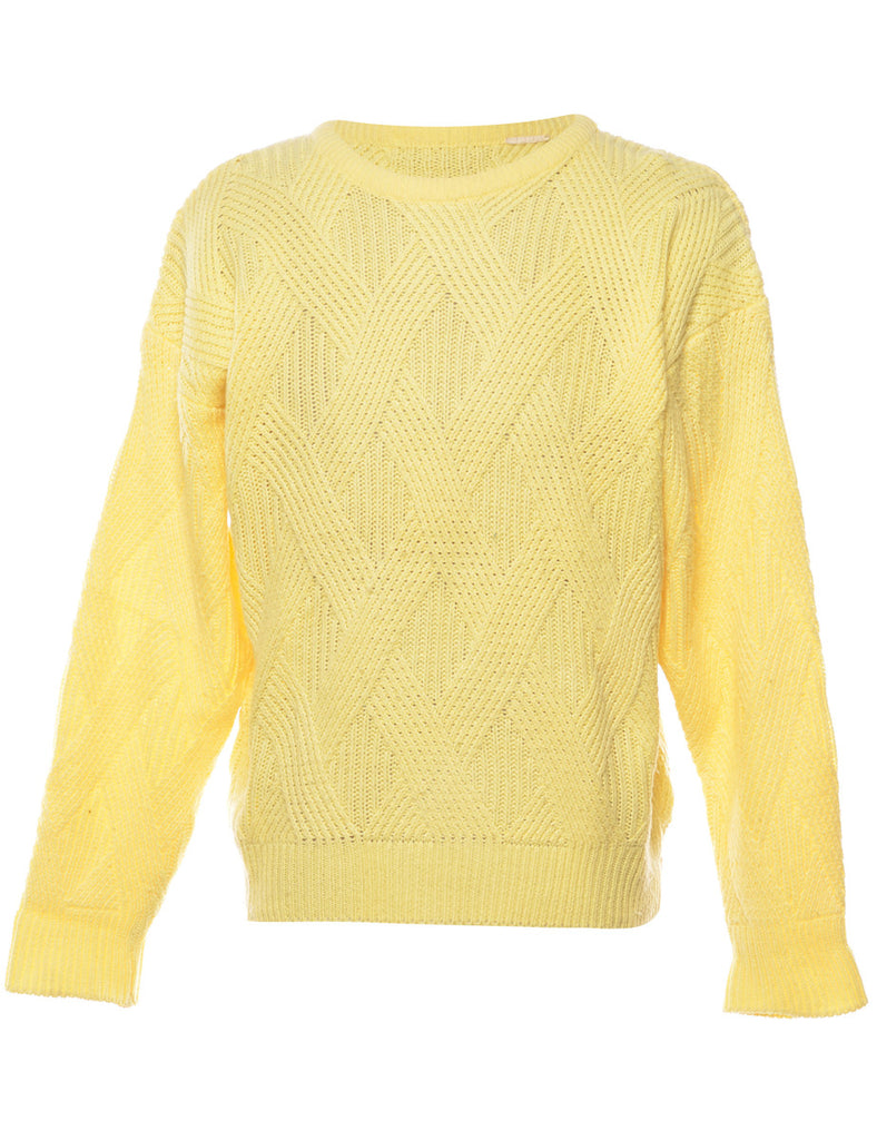 Long Sleeved Yellow Jumper - S