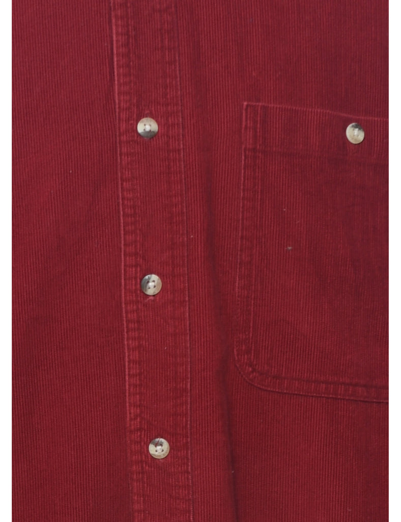 Maroon Corduroy Shirt - L