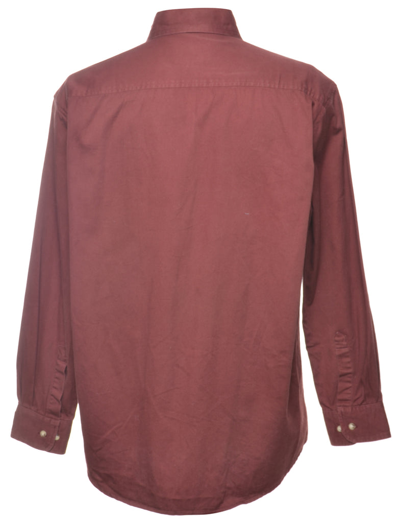 Maroon Denim Shirt - M