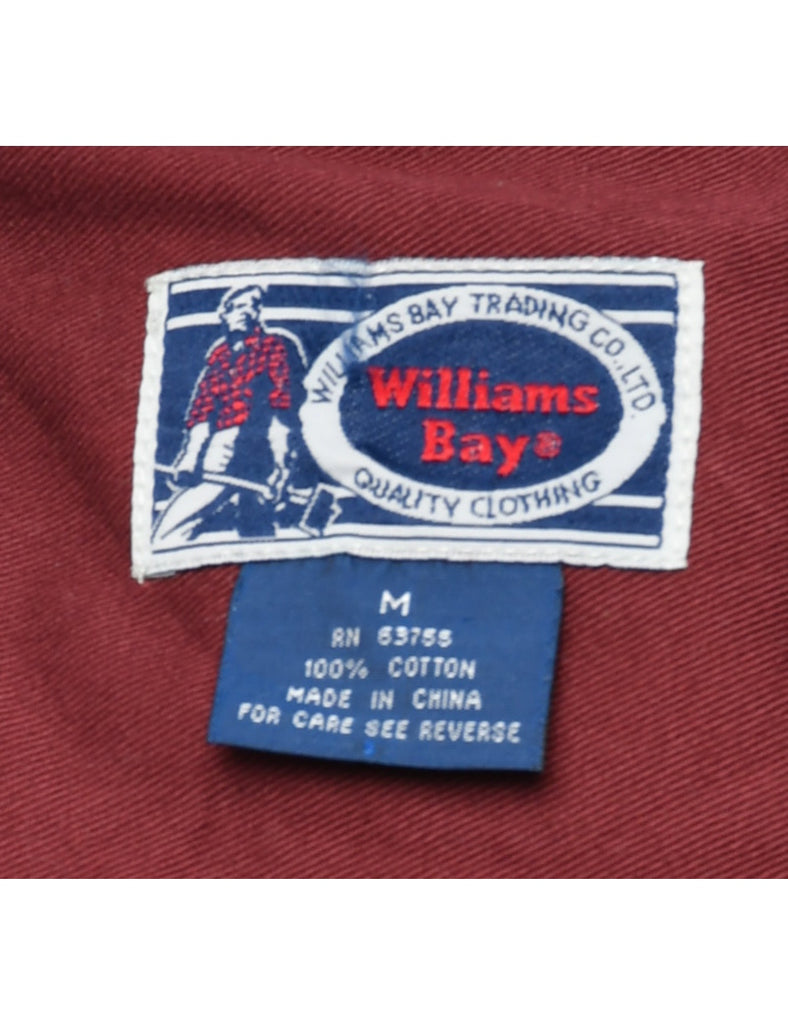Maroon Denim Shirt - M