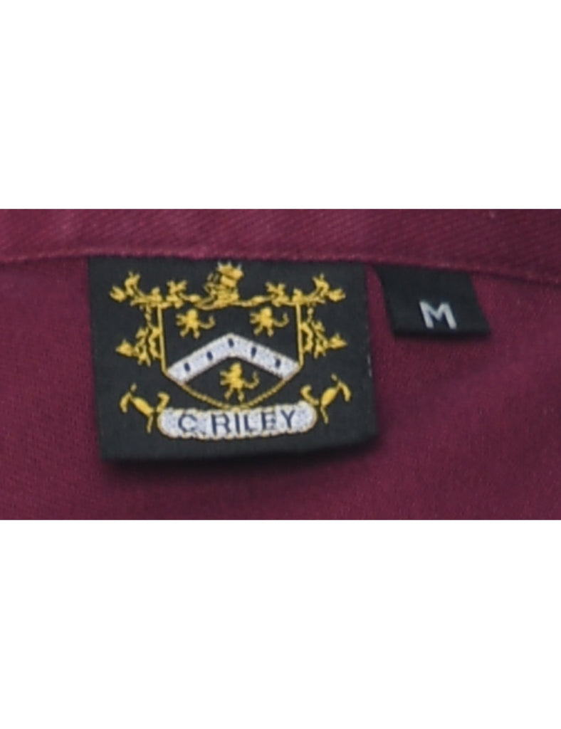 Maroon Denim Shirt - M