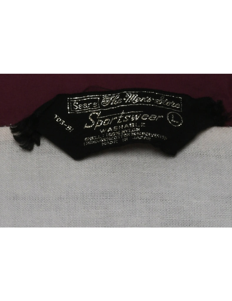 Maroon Nylon Jacket - L