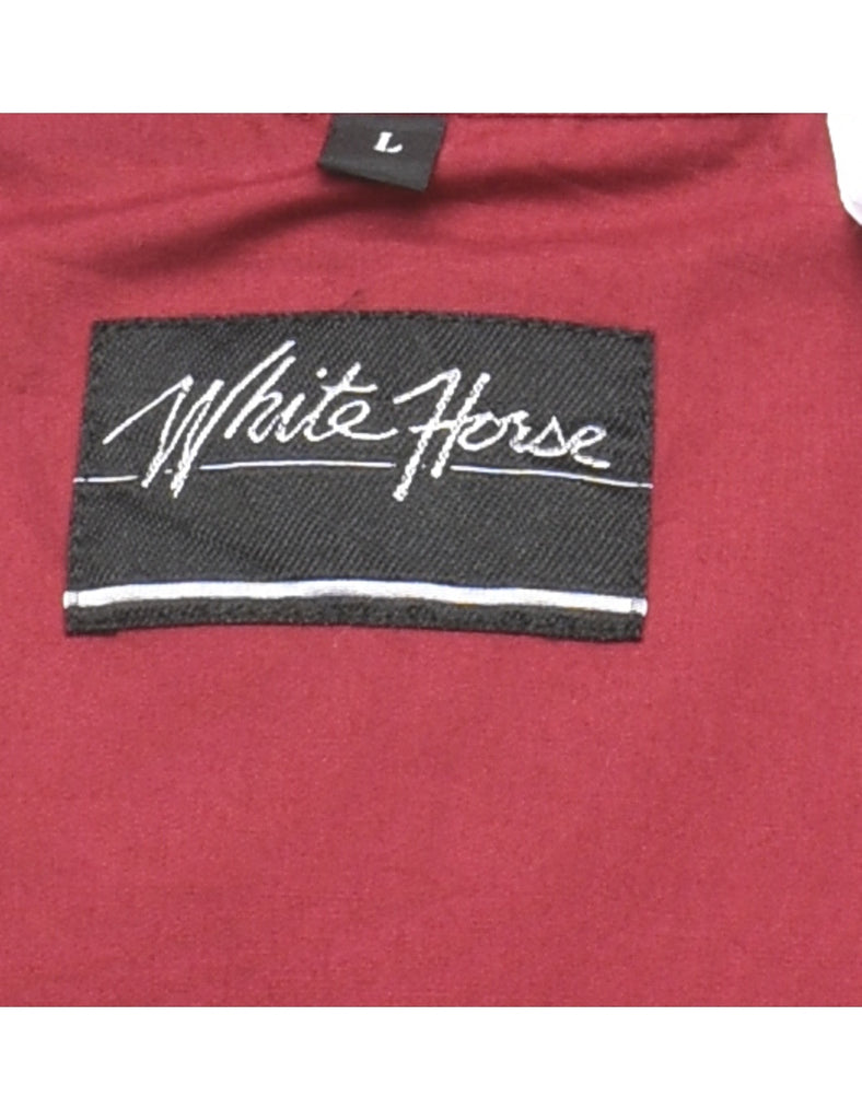 Maroon Western Shirt - L