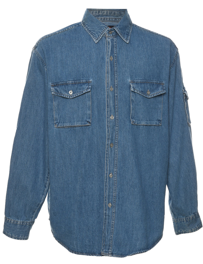 Medium Wash Denim Shirt - M