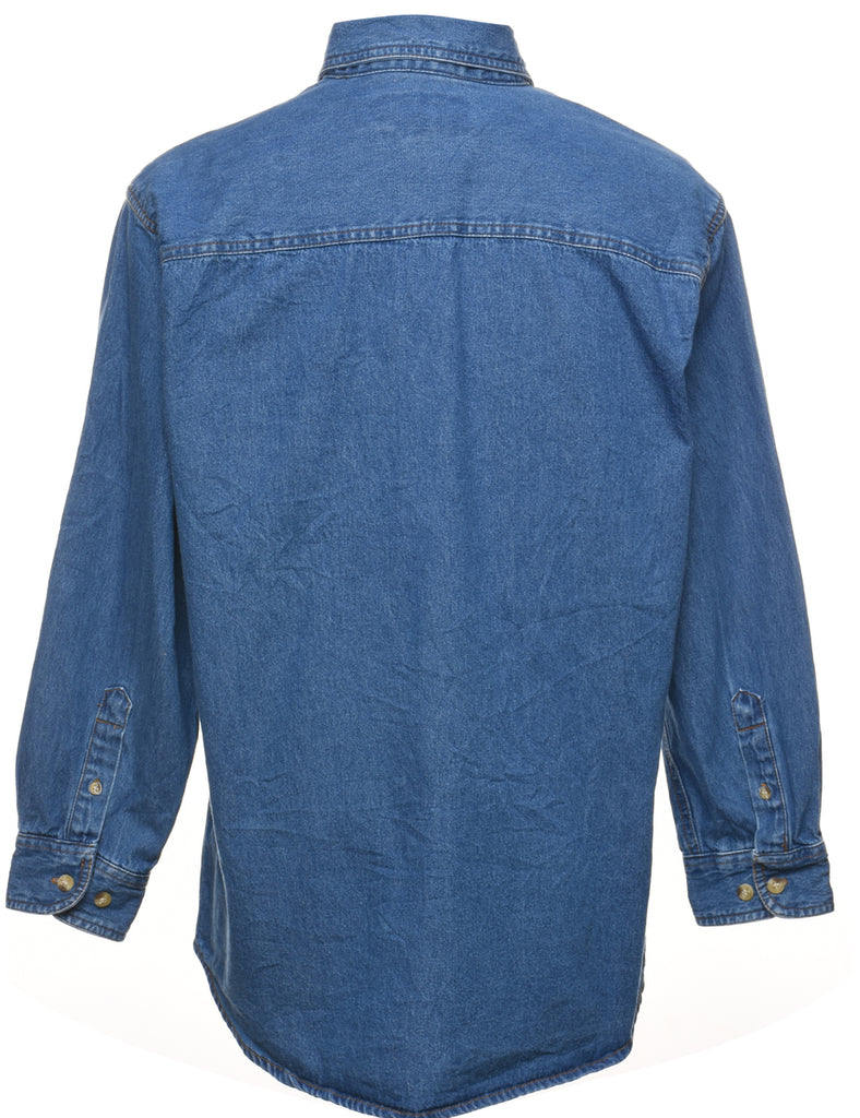 Medium Wash Denim Shirt - S