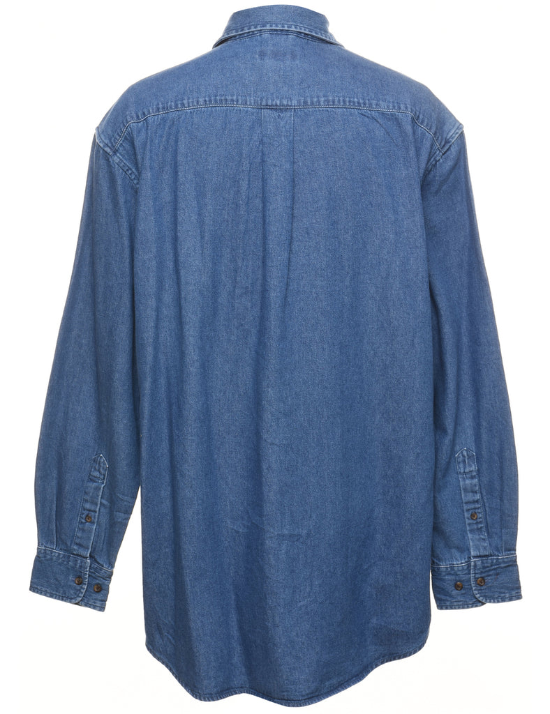 Medium Wash Denim Shirt - L