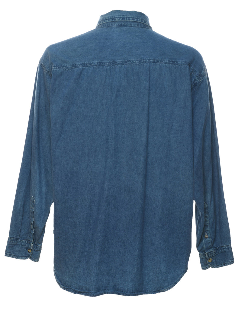 Medium Wash Denim Shirt - L