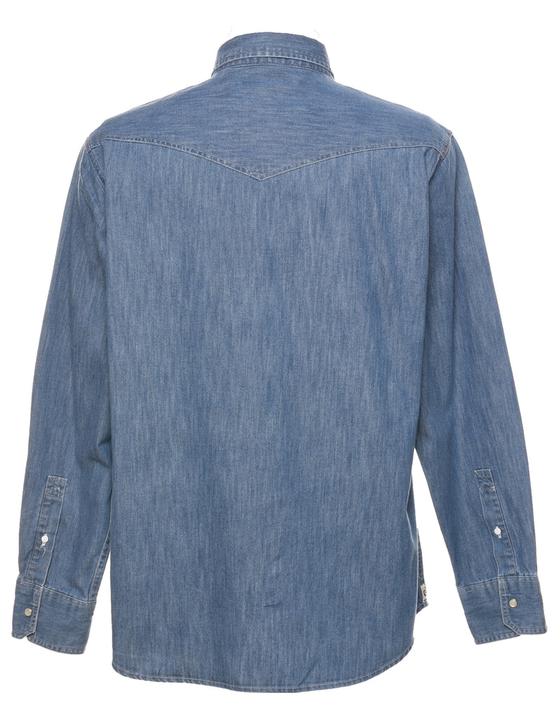 Medium Wash Denim Shirt - XL