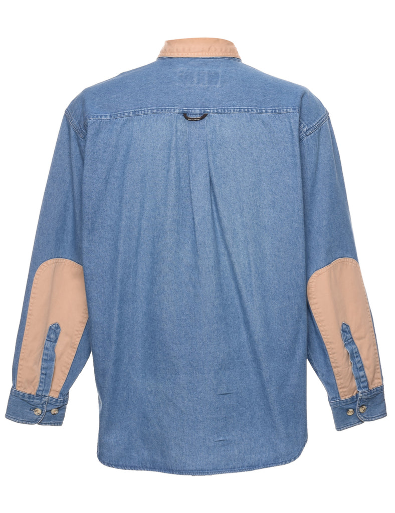 Medium Wash Denim Shirt - L
