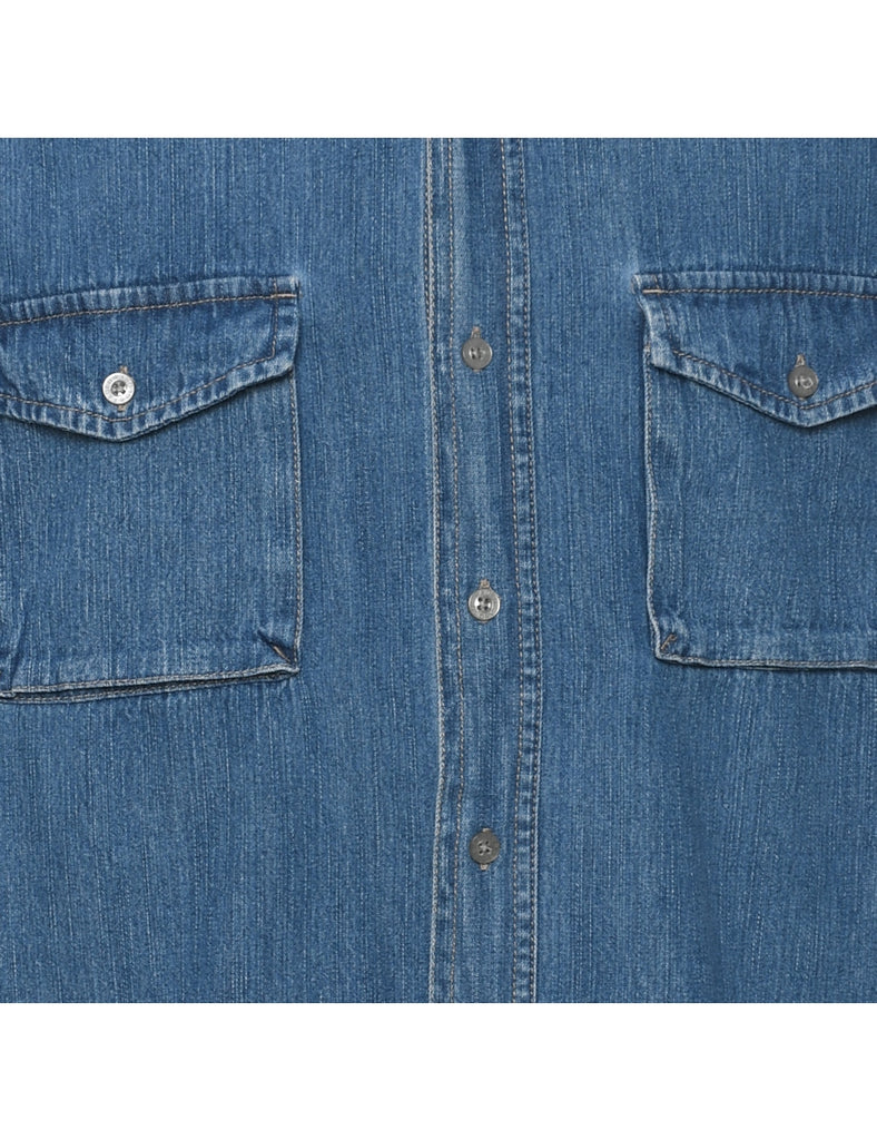 Medium Wash Denim Shirt - M