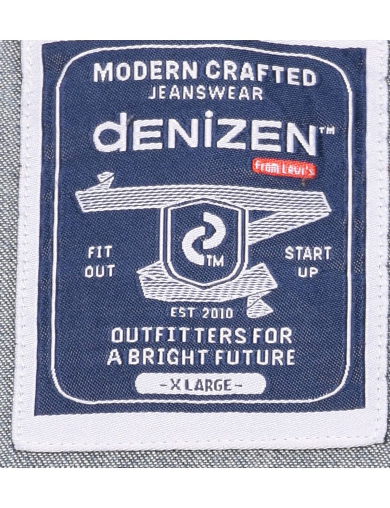 Medium Wash Denim Shirt - XL