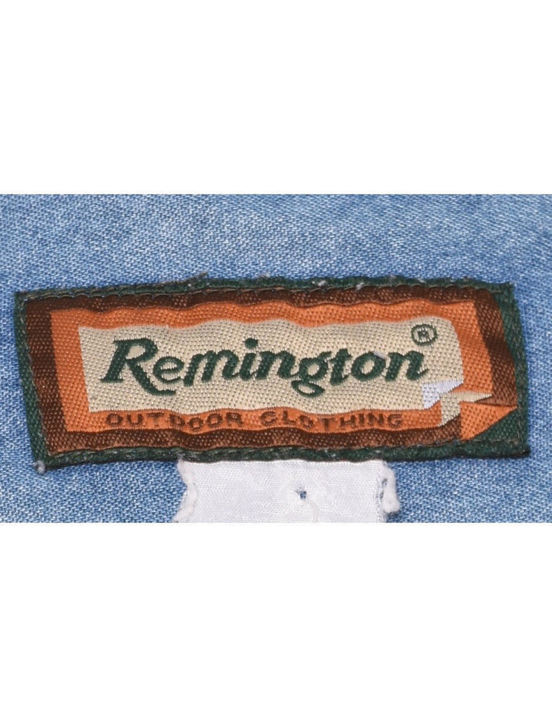 Medium Wash Denim Shirt - L