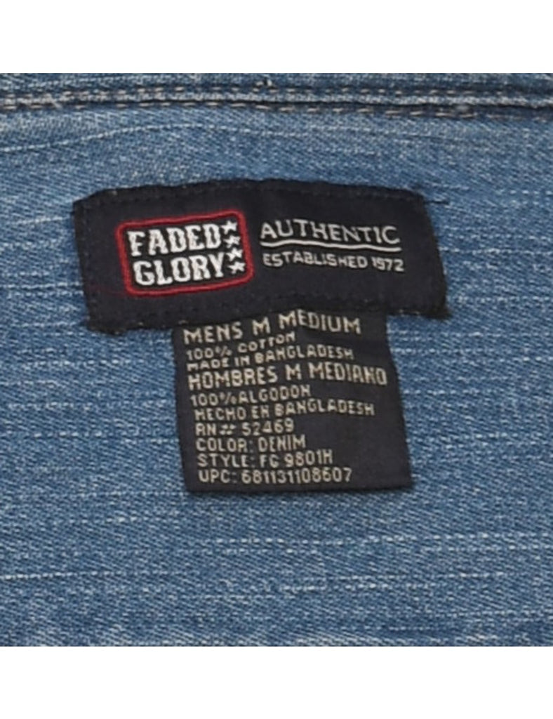 Medium Wash Denim Shirt - M