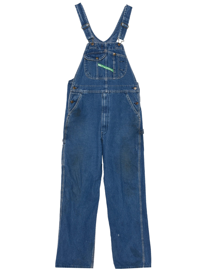 Medium Wash Dungaree Salopettes - L
