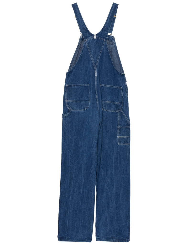 Medium Wash Dungaree Salopettes - L