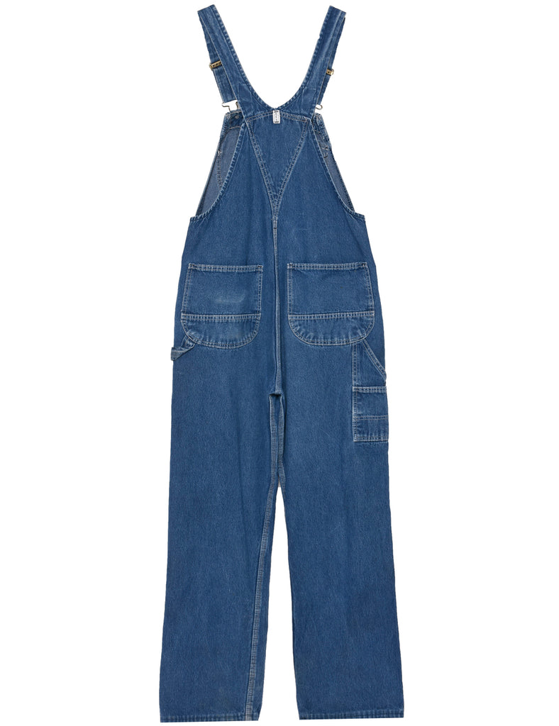 Medium Wash Dungaree Salopettes - L