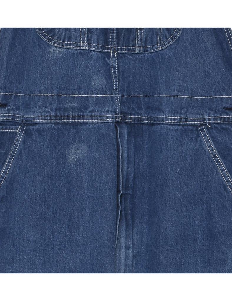 Medium Wash Dungaree Salopettes - L