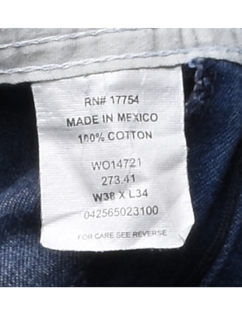 Medium Wash Dungaree Salopettes - L