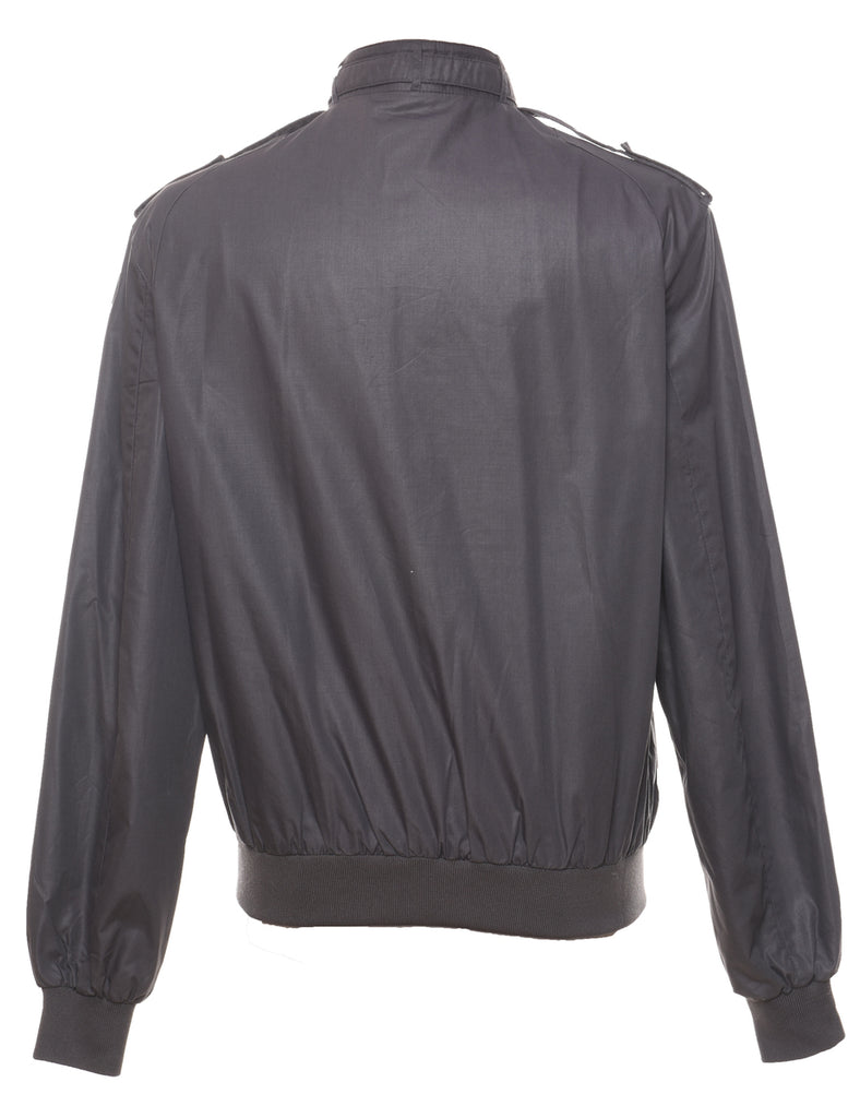 Members Only Grey Zip-Front Jacket - L