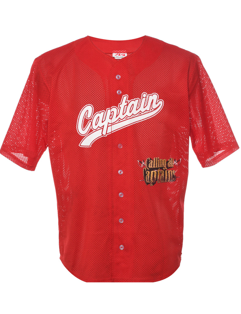 Mesh Captain Printed T-shirt - S