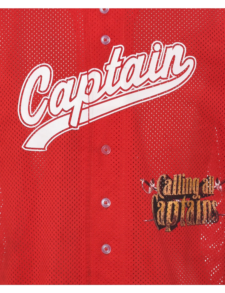 Mesh Captain Printed T-shirt - S