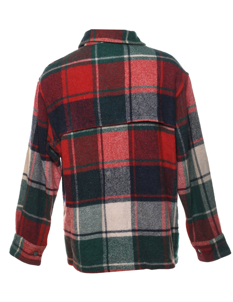 Multi-colour 1970s Chunky Plaid Shirt - L