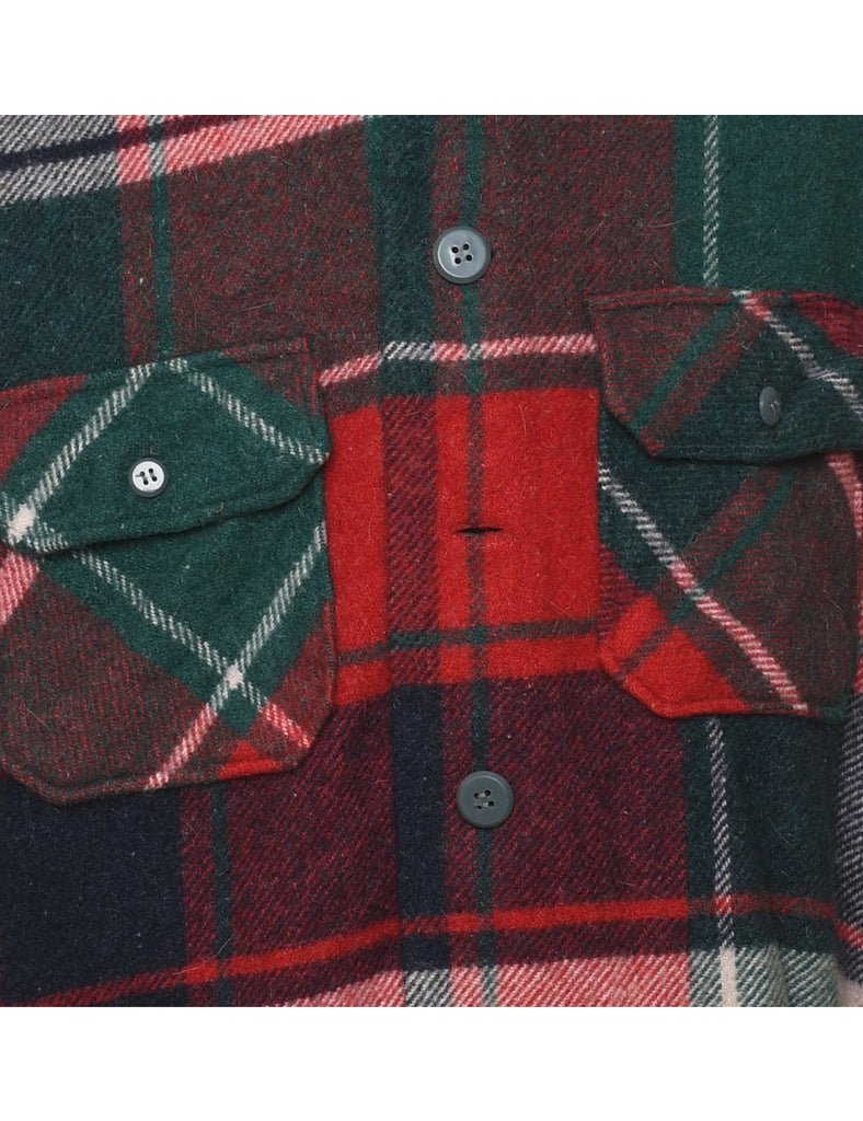 Multi-colour 1970s Chunky Plaid Shirt - L