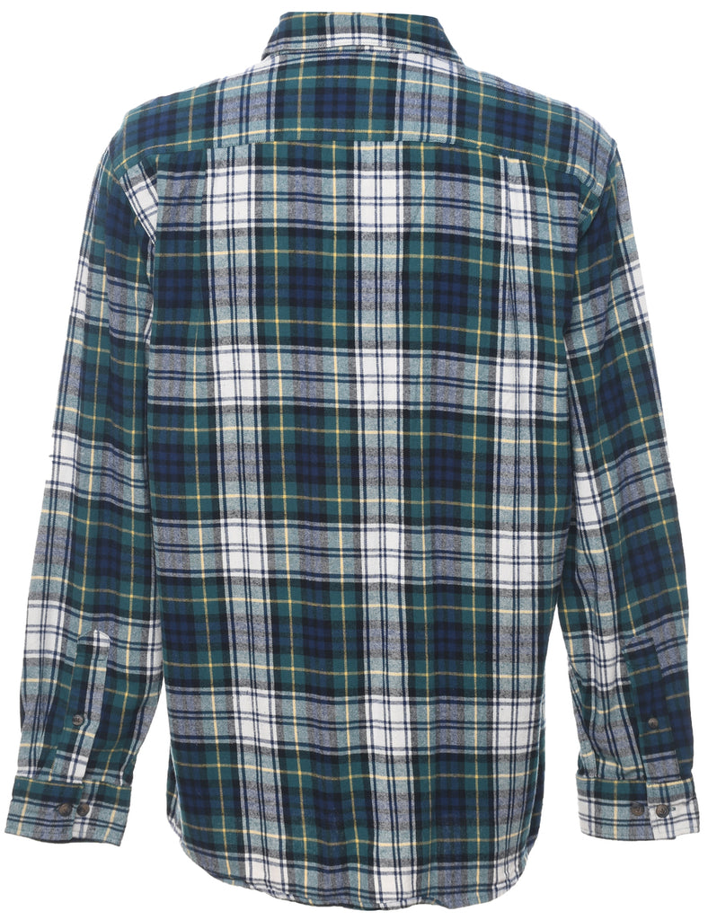 Multi-Colour 1990s Checked Flannel Shirt - M