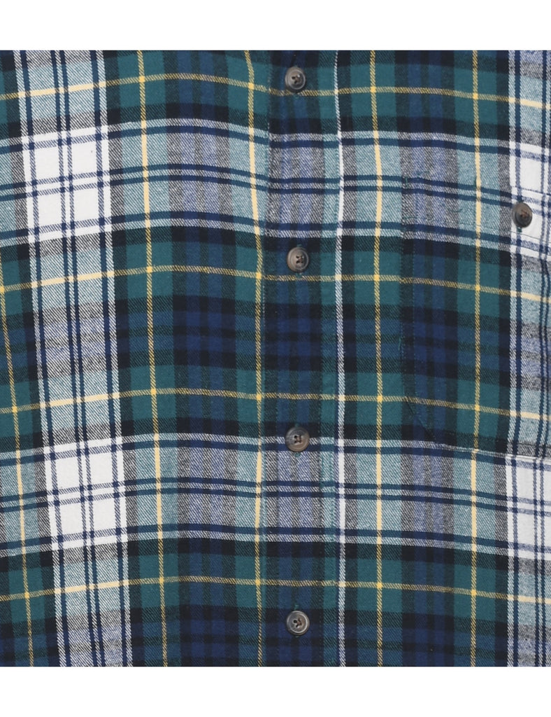 Multi-Colour 1990s Checked Flannel Shirt - M