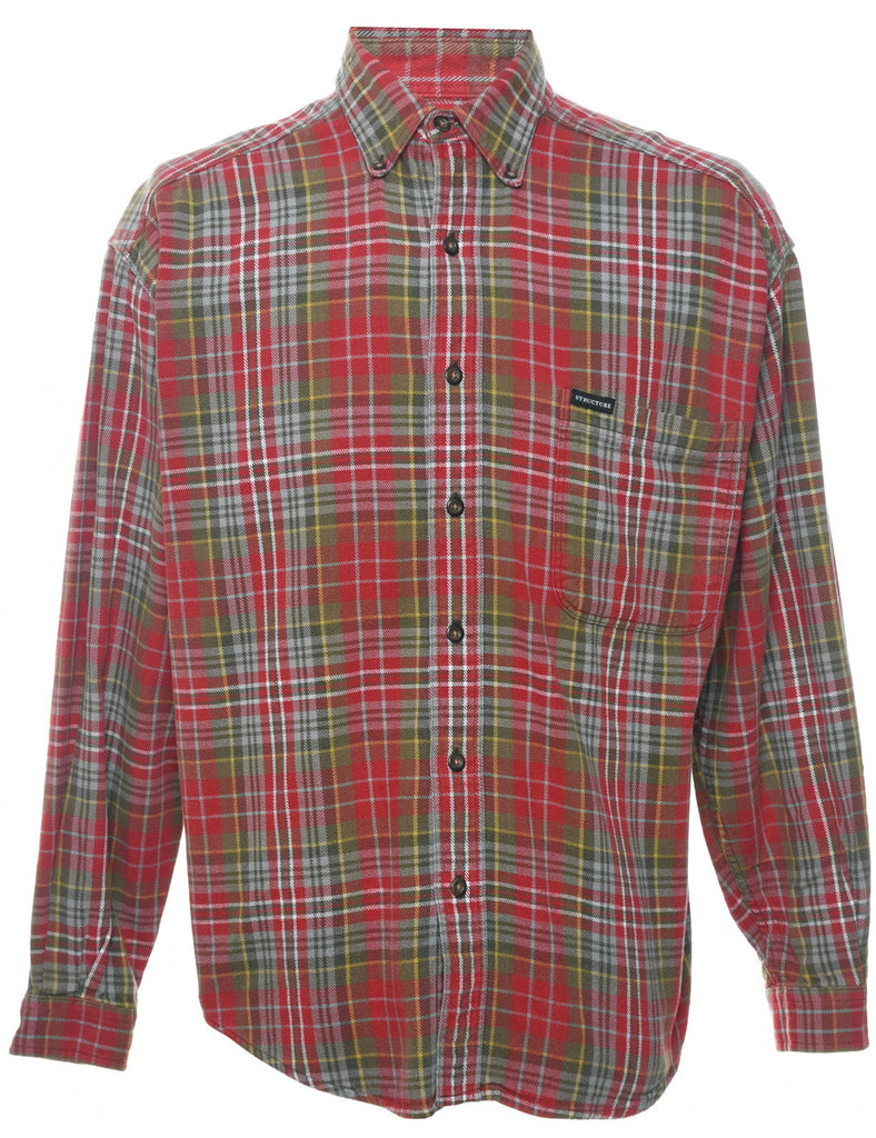 Multi-Colour Checked Flannel Shirt - M