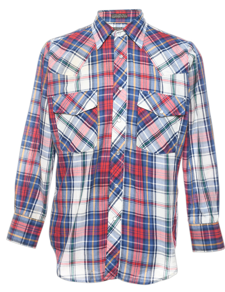 Multi-colour Checked Western Shirt - M