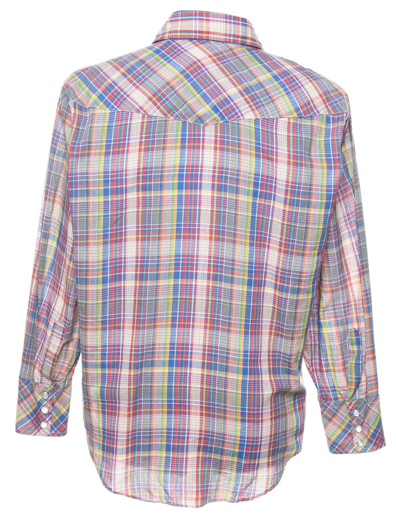 Multi-colour Checked Western Shirt - L