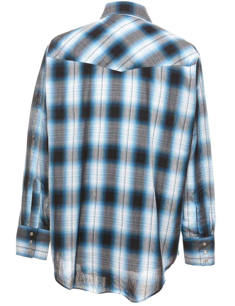 Multi-colour Checked Western Shirt - M